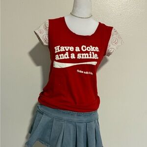 Vintage Coca Cola cotton red baby tee ♥️🐻‍❄️